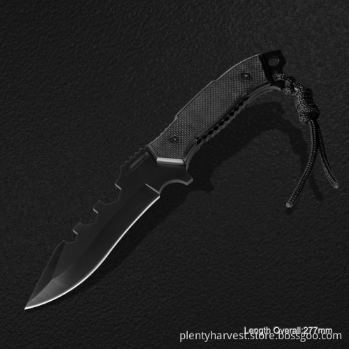 Fixed-Blade Knife with G10 Handle (#3779)
